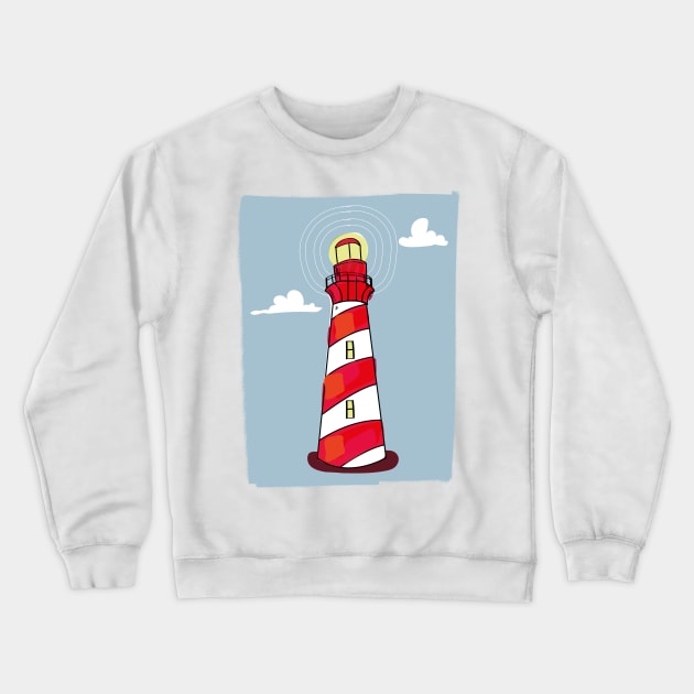 Lighthouse Crewneck Sweatshirt by nickemporium1